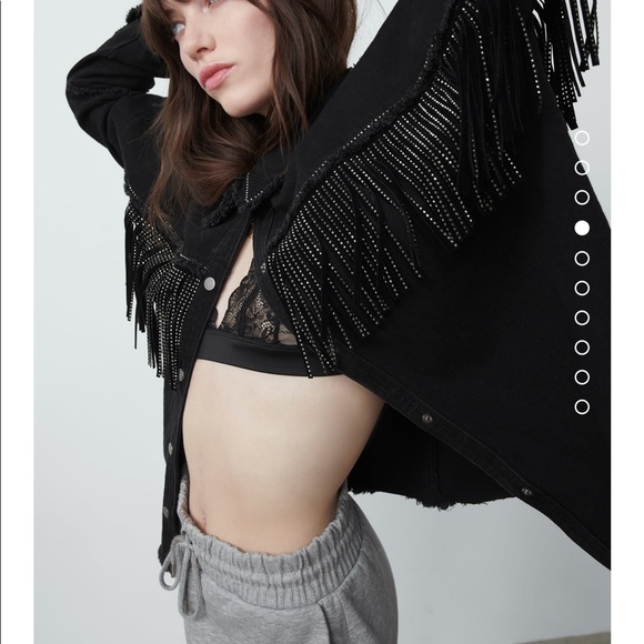 Zara Oversized Fringe Jacket - Picture 3 of 6